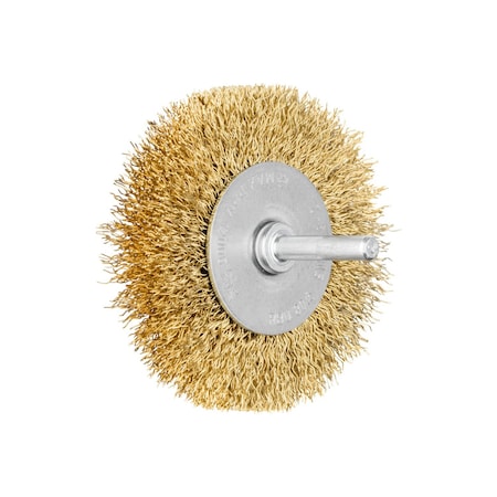 Pferd Crimped Shank, Wheel Brush, .012 Brass, 3 82954
